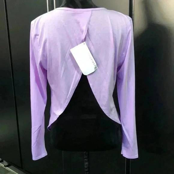 Fabletics Millie Split Back Crossover,semi crop,soft jersey,athletic,casual - Picture 1 of 8